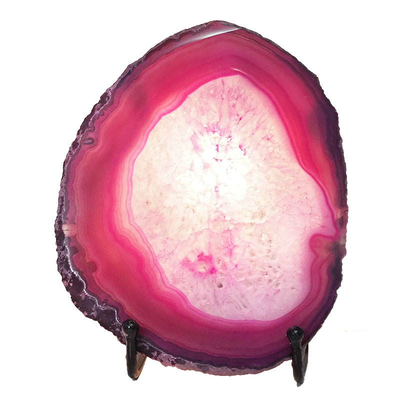 Sliced Brazilian Crystal Agate Lamp N812 4 Sliced Brazilian Crystal Agate Lamp N812 | Himalayan Salt Factory
