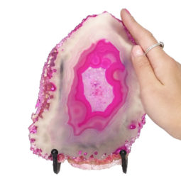 Sliced Brazilian Crystal Agate Lamp N813 9 Sliced Brazilian Crystal Agate Lamp N813 | Himalayan Salt Factory