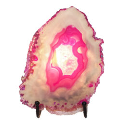 Sliced Brazilian Crystal Agate Lamp N813 8 Sliced Brazilian Crystal Agate Lamp N813 | Himalayan Salt Factory