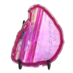 Sliced Brazilian Crystal Agate Lamp N814 | Himalayan Salt Factory