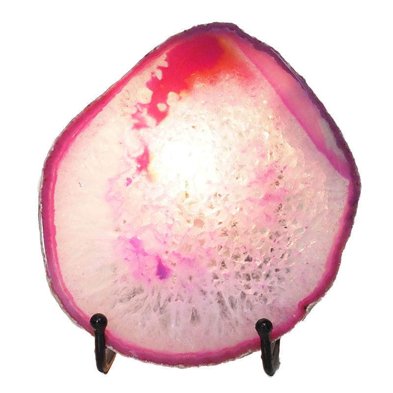 Sliced Brazilian Crystal Agate Lamp N815 4 Sliced Brazilian Crystal Agate Lamp N815 | Himalayan Salt Factory