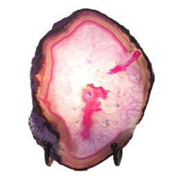 Sliced Brazilian Crystal Agate Lamp N816 8 Sliced Brazilian Crystal Agate Lamp N816 | Himalayan Salt Factory