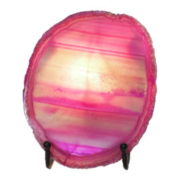 Sliced Brazilian Crystal Agate Lamp N818 | Himalayan Salt Factory