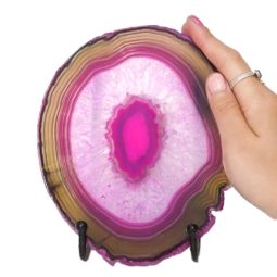 Sliced Brazilian Crystal Agate Lamp N823 9 Sliced Brazilian Crystal Agate Lamp N823 | Himalayan Salt Factory