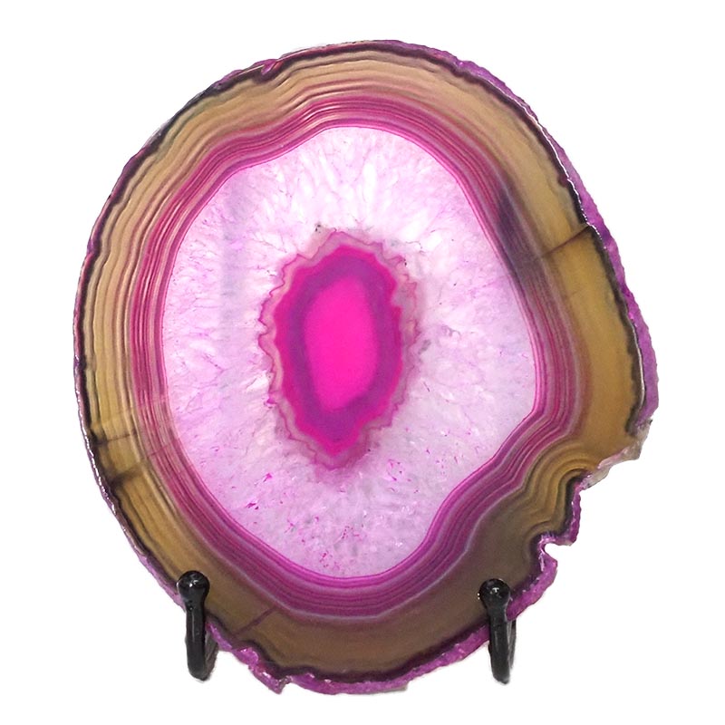 Sliced Brazilian Crystal Agate Lamp N823 3 Sliced Brazilian Crystal Agate Lamp N823 | Himalayan Salt Factory