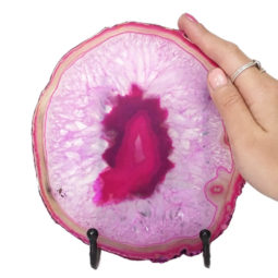 Sliced Brazilian Crystal Agate Lamp N824 9 Sliced Brazilian Crystal Agate Lamp N824 | Himalayan Salt Factory