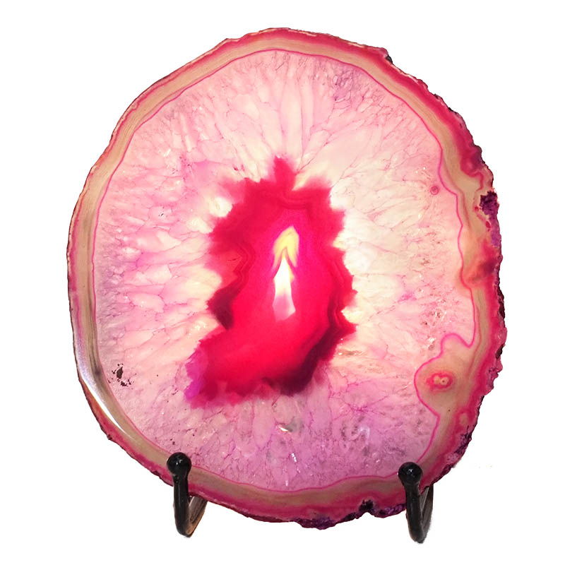Sliced Brazilian Crystal Agate Lamp N824 4 Sliced Brazilian Crystal Agate Lamp N824 | Himalayan Salt Factory