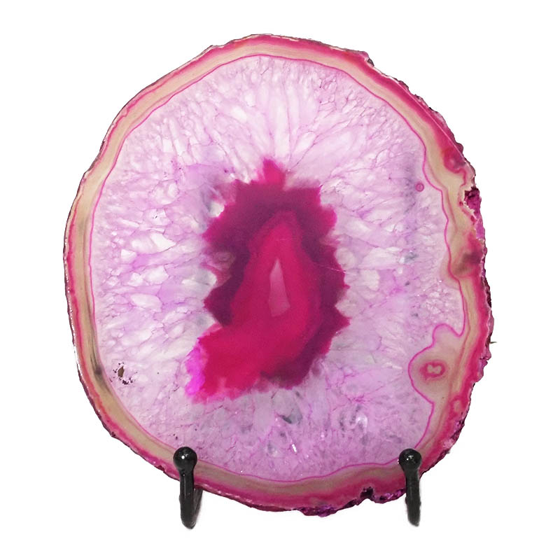 Sliced Brazilian Crystal Agate Lamp N824 3 Sliced Brazilian Crystal Agate Lamp N824 | Himalayan Salt Factory