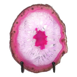 Sliced Brazilian Crystal Agate Lamp N825 | Himalayan Salt Factory