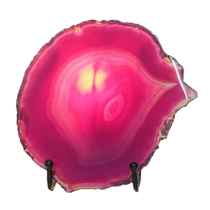 Sliced Brazilian Crystal Agate Lamp N827 4 Sliced Brazilian Crystal Agate Lamp N827 | Himalayan Salt Factory