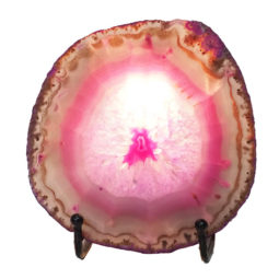 Sliced Brazilian Crystal Agate Lamp N829 | Himalayan Salt Factory