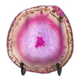 Sliced Brazilian Crystal Agate Lamp N829 | Himalayan Salt Factory