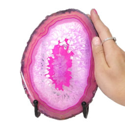 Sliced Brazilian Crystal Agate Lamp N831 9 Sliced Brazilian Crystal Agate Lamp N831 | Himalayan Salt Factory
