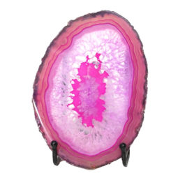 Sliced Brazilian Crystal Agate Lamp N831 | Himalayan Salt Factory