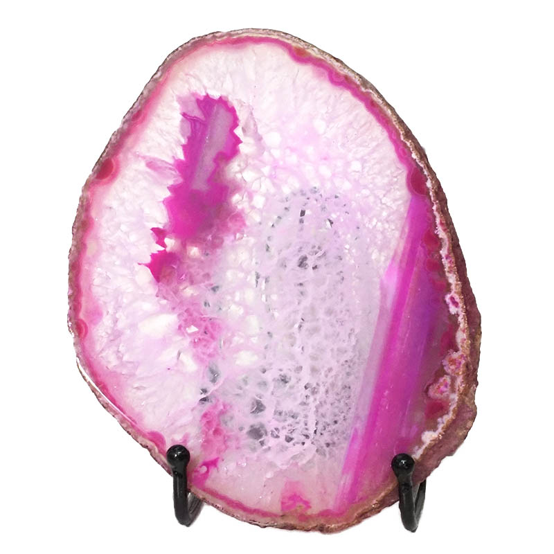 Sliced Brazilian Crystal Agate Lamp N834 3 Sliced Brazilian Crystal Agate Lamp N834 | Himalayan Salt Factory
