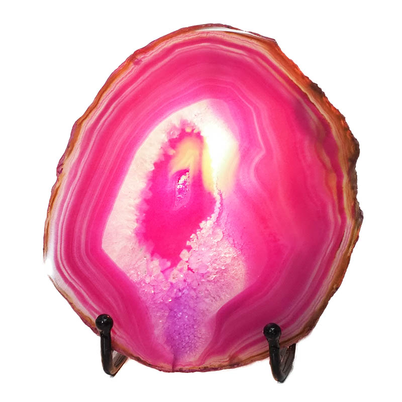 Sliced Brazilian Crystal Agate Lamp N836 4 Sliced Brazilian Crystal Agate Lamp N836 | Himalayan Salt Factory