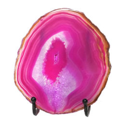 Sliced Brazilian Crystal Agate Lamp N836 | Himalayan Salt Factory