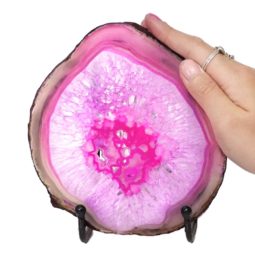 Sliced Brazilian Crystal Agate Lamp N840 9 Sliced Brazilian Crystal Agate Lamp N840 | Himalayan Salt Factory
