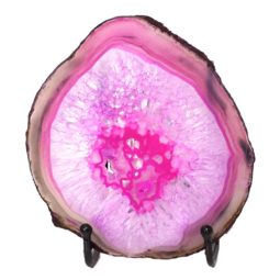 Sliced Brazilian Crystal Agate Lamp N840 | Himalayan Salt Factory