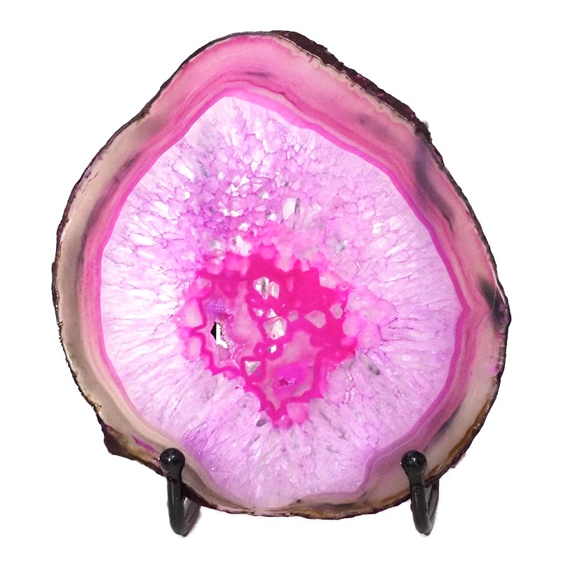 Sliced Brazilian Crystal Agate Lamp N840 3 Sliced Brazilian Crystal Agate Lamp N840 | Himalayan Salt Factory