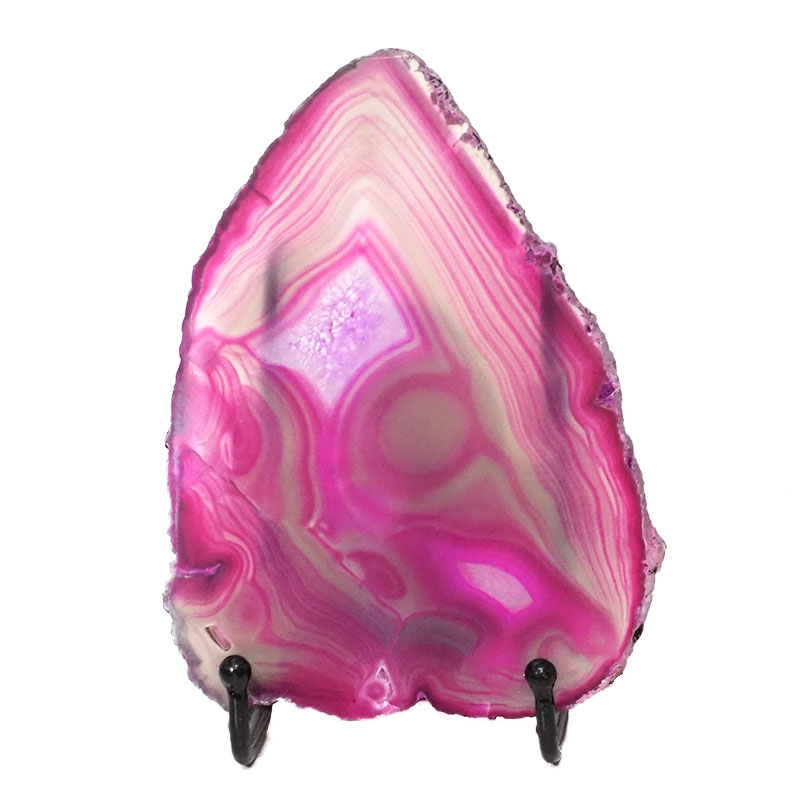 Sliced Brazilian Crystal Agate Lamp N846 3 Sliced Brazilian Crystal Agate Lamp N846 | Himalayan Salt Factory