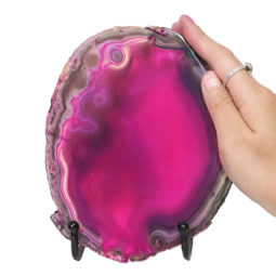 Sliced Brazilian Crystal Agate Lamp N849 9 Sliced Brazilian Crystal Agate Lamp N849 | Himalayan Salt Factory