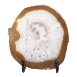 Sliced Brazilian Crystal Agate Lamp N853 | Himalayan Salt Factory