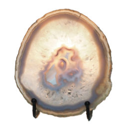 Natural Sliced Brazilian Crystal Agate Lamp N858 8 Sliced Brazilian Crystal Agate Lamp N858 | Himalayan Salt Factory