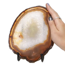 Natural Sliced Brazilian Crystal Agate Lamp N859 9 Sliced Brazilian Crystal Agate Lamp N859 | Himalayan Salt Factory
