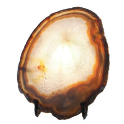 Natural Sliced Brazilian Crystal Agate Lamp N859 8 Sliced Brazilian Crystal Agate Lamp N859 | Himalayan Salt Factory