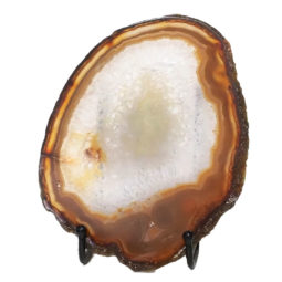 Sliced Brazilian Crystal Agate Lamp N859 | Himalayan Salt Factory