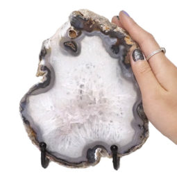 Natural Sliced Brazilian Crystal Agate Lamp N860 9 Sliced Brazilian Crystal Agate Lamp N860 | Himalayan Salt Factory