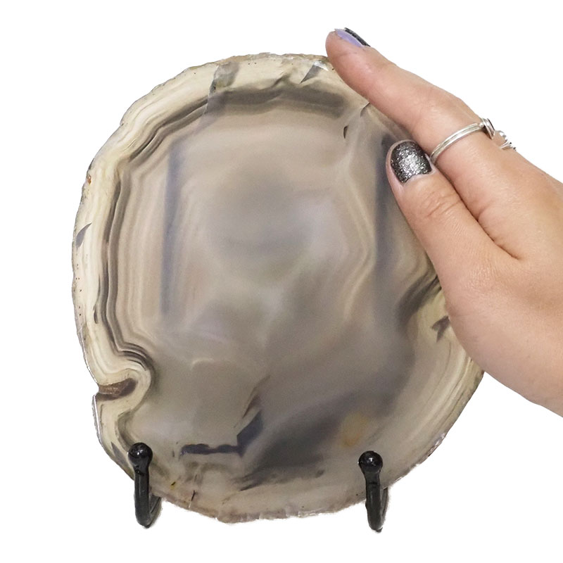 Natural Sliced Brazilian Crystal Agate Lamp N866 5 Sliced Brazilian Crystal Agate Lamp N866 | Himalayan Salt Factory