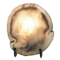 Natural Sliced Brazilian Crystal Agate Lamp N866 8 Sliced Brazilian Crystal Agate Lamp N866 | Himalayan Salt Factory