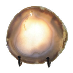 Sliced Brazilian Crystal Agate Lamp N867 | Himalayan Salt Factory
