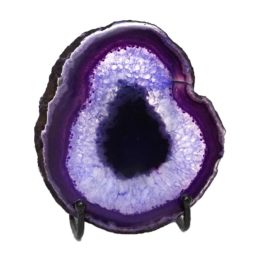 Sliced Brazilian Crystal Agate Lamp N903 | Himalayan Salt Factory
