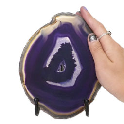 Sliced Brazilian Crystal Agate Lamp N905 9 Sliced Brazilian Crystal Agate Lamp N905 | Himalayan Salt Factory