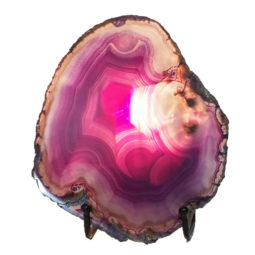 Sliced Brazilian Crystal Agate Lamp N906 8 Sliced Brazilian Crystal Agate Lamp N906 | Himalayan Salt Factory
