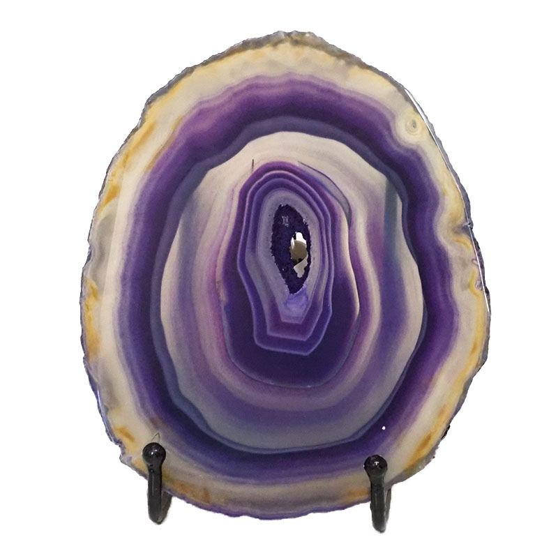 Sliced Brazilian Crystal Agate Lamp N908 3 Sliced Brazilian Crystal Agate Lamp N908 | Himalayan Salt Factory