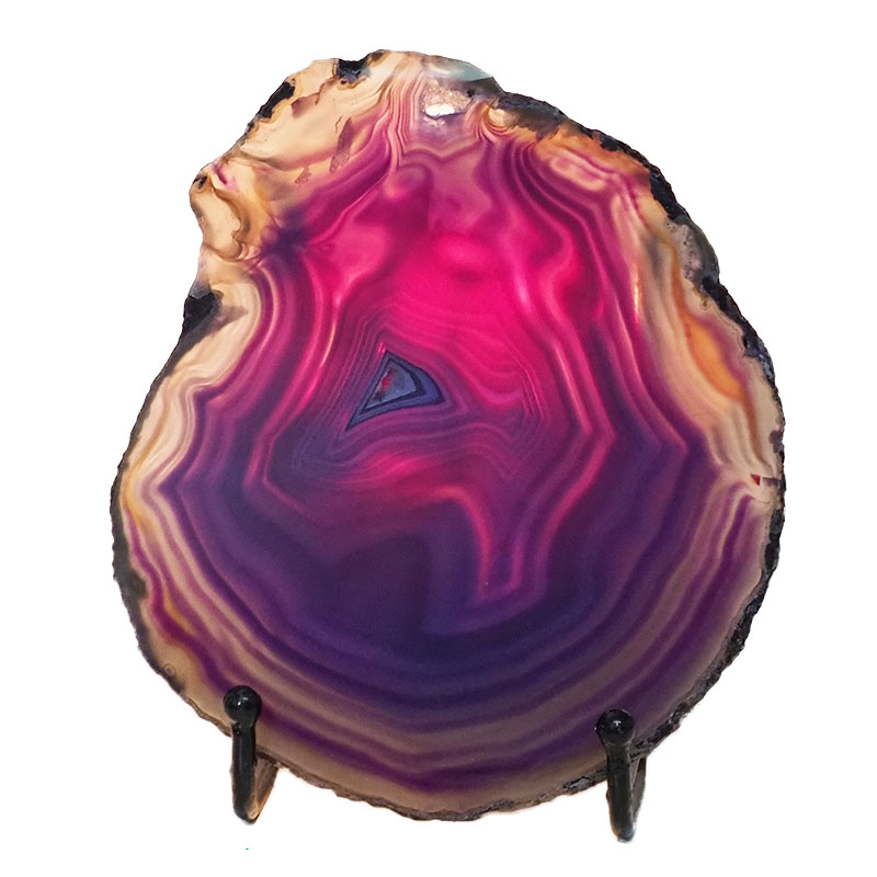 Sliced Brazilian Crystal Agate Lamp N912 4 Sliced Brazilian Crystal Agate Lamp N912 | Himalayan Salt Factory