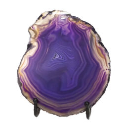 Sliced Brazilian Crystal Agate Lamp N912 | Himalayan Salt Factory
