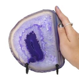 Sliced Brazilian Crystal Agate Lamp N914 9 Sliced Brazilian Crystal Agate Lamp N914 | Himalayan Salt Factory