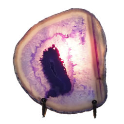 Sliced Brazilian Crystal Agate Lamp N914 8 Sliced Brazilian Crystal Agate Lamp N914 | Himalayan Salt Factory