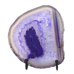 Sliced Brazilian Crystal Agate Lamp N914 | Himalayan Salt Factory
