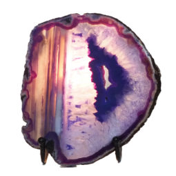 Sliced Brazilian Crystal Agate Lamp N916 8 Sliced Brazilian Crystal Agate Lamp N916 | Himalayan Salt Factory