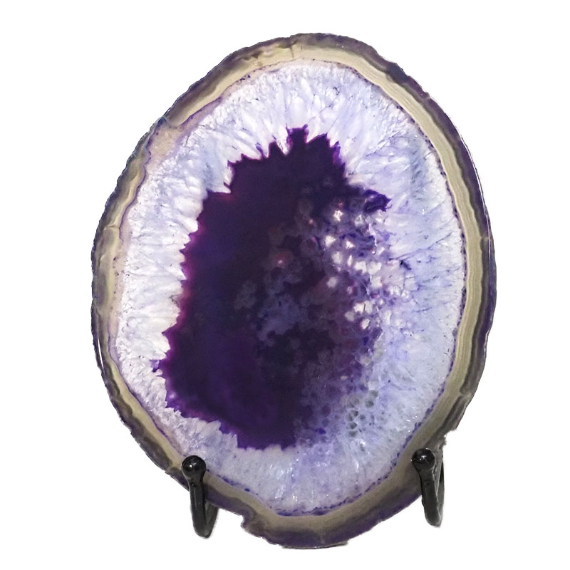 Sliced Brazilian Crystal Agate Lamp N917 3 Sliced Brazilian Crystal Agate Lamp N917 | Himalayan Salt Factory