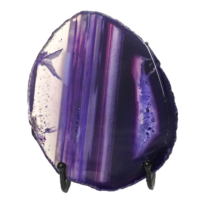 Sliced Brazilian Crystal Agate Lamp N918 3 Sliced Brazilian Crystal Agate Lamp N918 | Himalayan Salt Factory