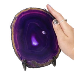 Sliced Brazilian Crystal Agate Lamp N921 9 Sliced Brazilian Crystal Agate Lamp N921 | Himalayan Salt Factory