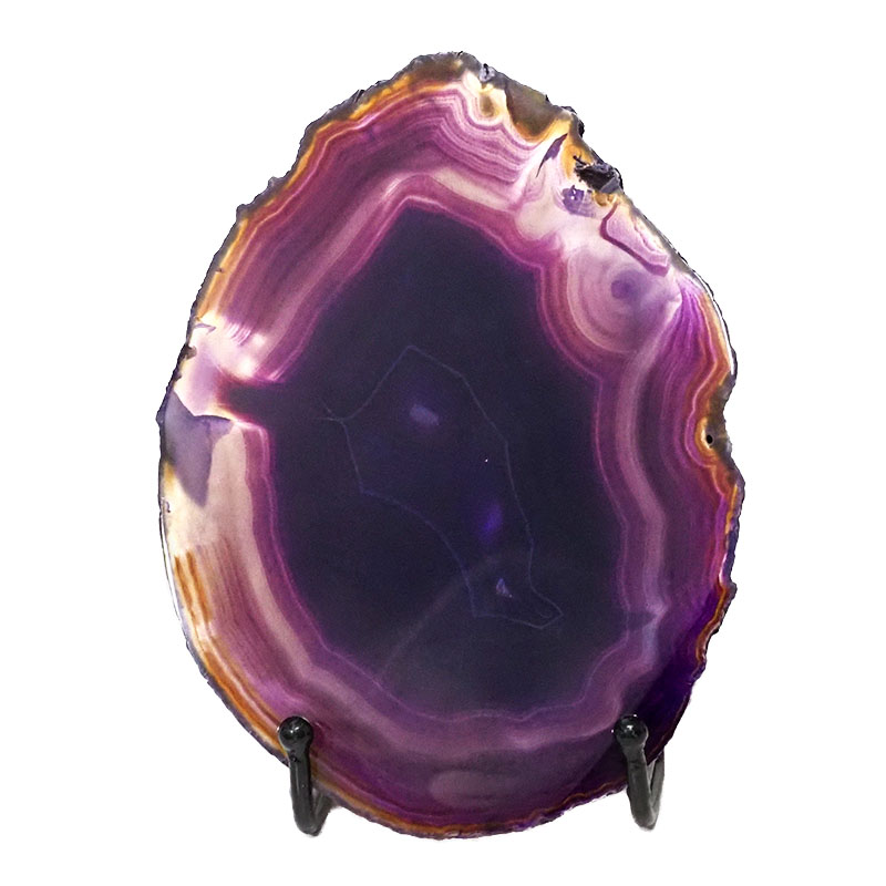 Sliced Brazilian Crystal Agate Lamp N930 3 Sliced Brazilian Crystal Agate Lamp N930 | Himalayan Salt Factory