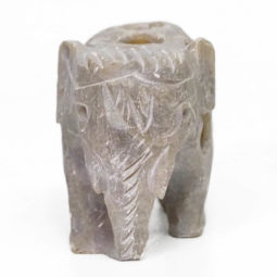 Hand Carved Soap Stone Elephant Crystal | Himalayan Salt Factory